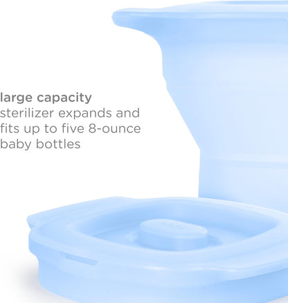 Ubbi Vertical Baby Bottle Drying Rack, Space Saving Countertop Drying Rack Baby Organizer, Gray