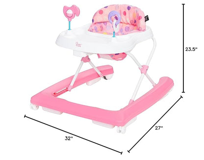 Smart Steps Trend Activity Walker and Entertainer with Removeable Toys, Large Tray, Cup Holder, Adjustable Height and Flat Fold Frame for Storage, Ages 6 Months +, Orbits Rose