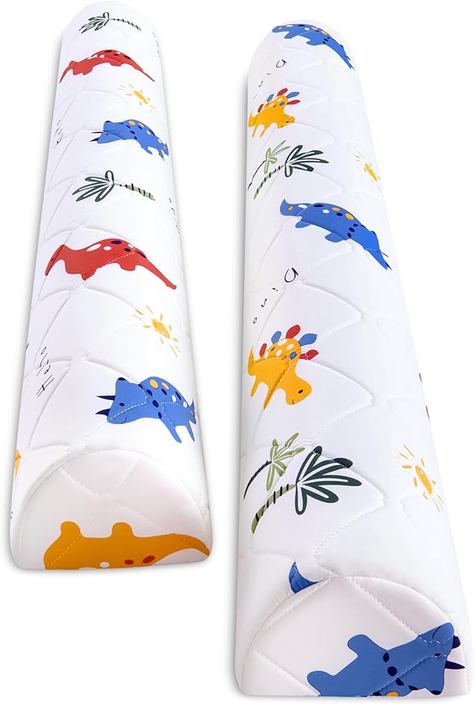 Ceekliybear 2-Pack Premium Foam Bed Bumpers for Toddler, Non-Slip Bed Rails for Toddlers for Twin, Queen, King Beds, Machine Washable Bumpers Cover for Easy Care（Size：52" x 7" x 5"）