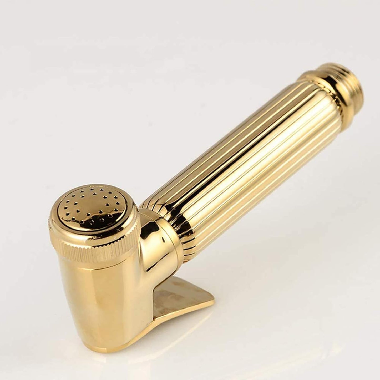 Handheld Bidet Sprayer for Toilet, Bathroom Cloth Diaper Sprayer Set Brass Bidet Sprayer Kit with Stainless Steel Shower Hose and Holder for Pet Bathing, Personal Hygiene,Gold