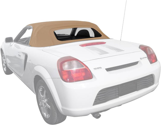Sierra Auto Tops Convertible Top Replacement for Toyota MR2 Spyder 2000-2007, Stayfast Canvas, Beige