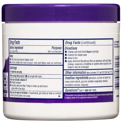 Equate Diaper Rash Ointment, 40% Zinc Oxide Skin Protectant, Paraben Free, Hypoallergenic, 16 oz, 3 Pack