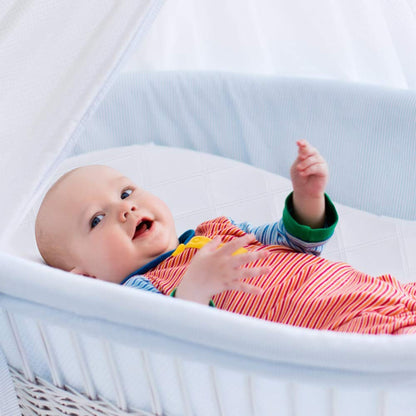 Yoofoss Waterproof Bassinet Mattress Pad Cover 2 Pack Fit for Rectangle Bassinet Mattress, Baby Bassinet Mattress Protector for Boys and Girls 34X19in