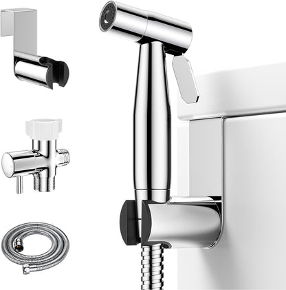 Arofa Handheld Bidet Sprayer for Toilet - 2 Pack Bidets Faucet for Existing Toilets Cloth Diaper Jet Sprayer, Stainless Steel Muslim Shower with Bidet Hose for Feminine Wash