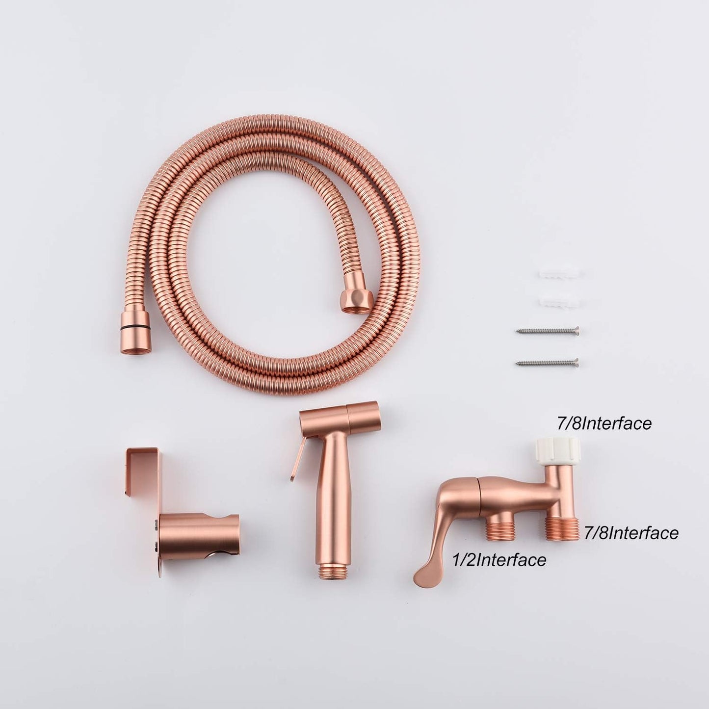 Rose Gold Handheld Bidet Sprayer for Toilet & Cloth Diaper Cleaning