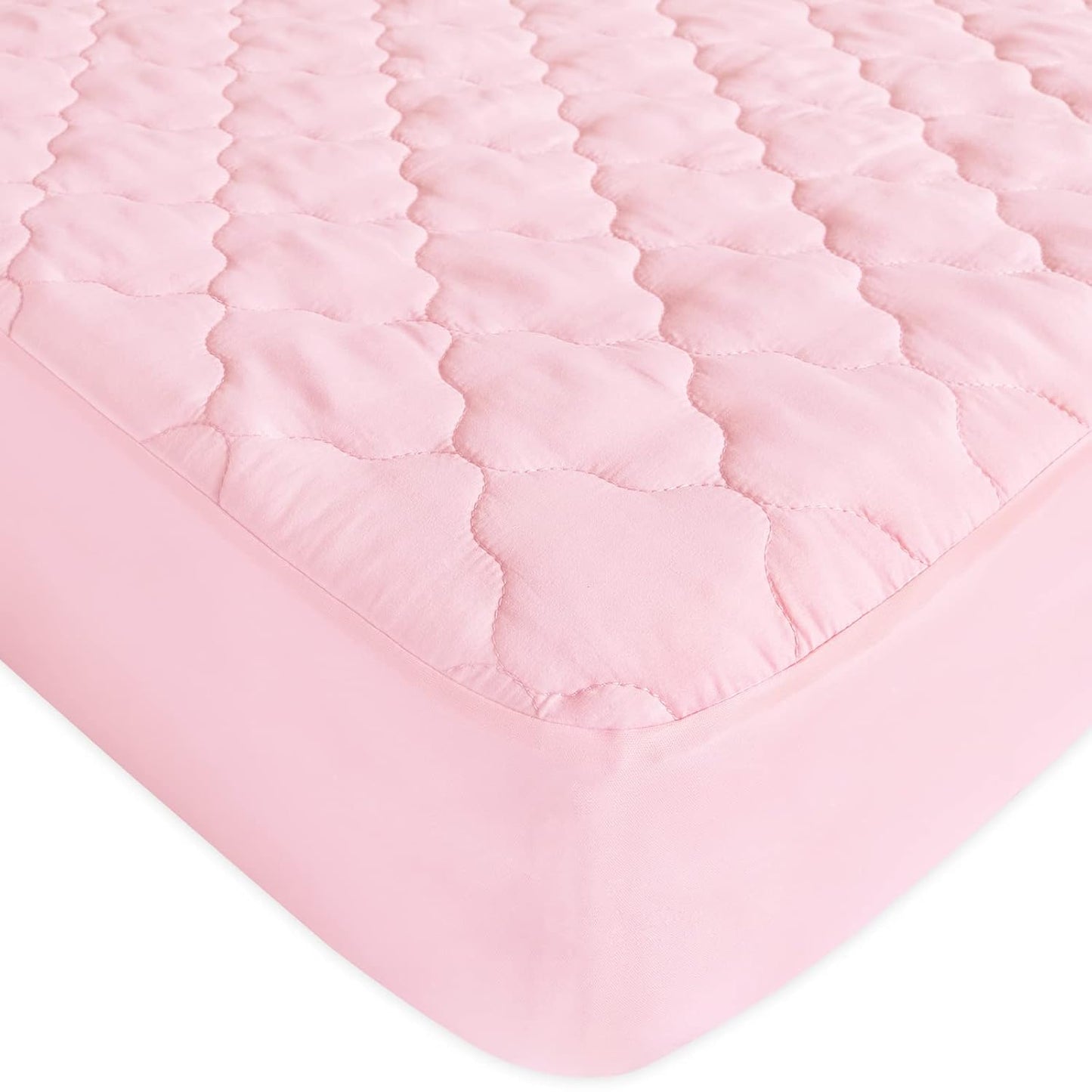 Pack and Play Sheets Mattress Pad Protector Fitted Waterproof Playard Mattress Cover, Compatible with Graco Pack n Play & Dream On Me & Pamo Babe, Playpen/Playard Sheet Quilted, Gray, 39" x 27"