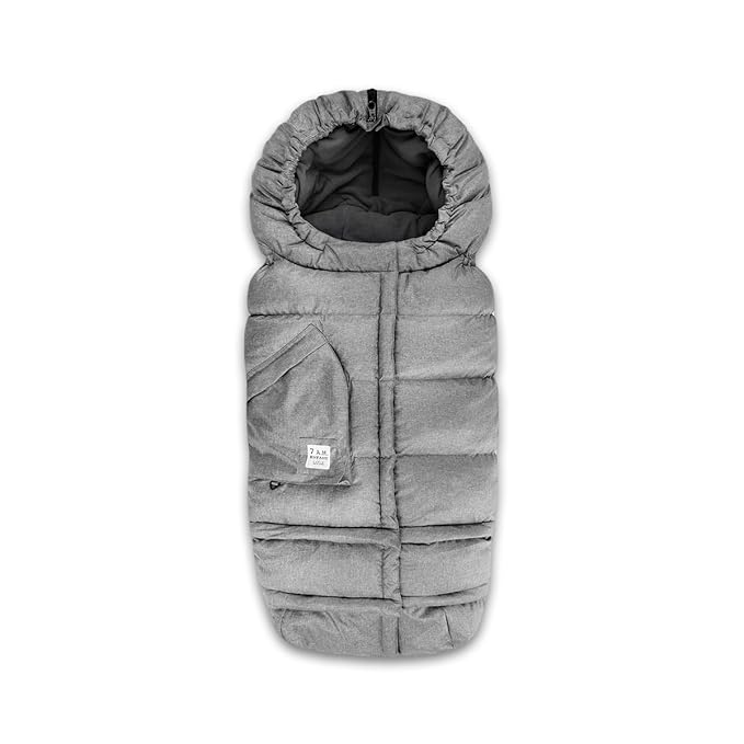 7AM Enfant Stroller Blanket 212 - Adjustable Baby Car Seat Zipped Blanket for Babies Winter, Unisex Multi Purpose Fleece Lined Warm Hooded Toddler Footmuff Water Repellent | (6M - 4T)