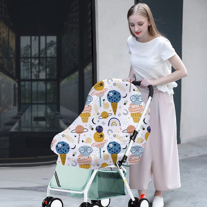 Yoofoss Nursing Cover Breastfeeding Scarf - Baby Car Seat Covers, Infant Stroller Cover, Carseat Canopy for Girls and Boys