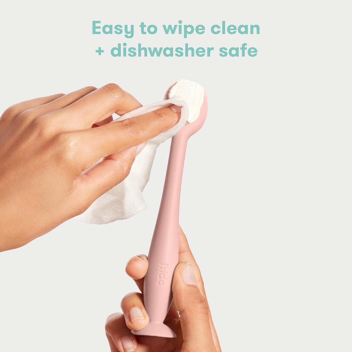 Frida Baby Diaper Cream Spatula, 100% Silicone Butt Spatula for Baby, Diaper Cream Applicator for Easy + Clean Use of Butt Paste & Diaper Rash Cream, BPA- Free, Teal