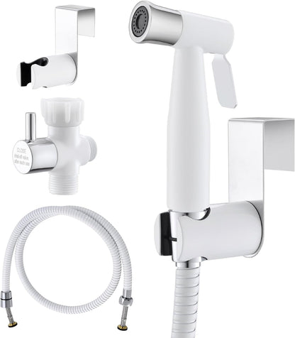 Purrfectzone Bidet Sprayer for Toilet, Handheld Sprayer Kit, Cloth Diaper Sprayer Set - Easy to Install - Stainless Steel