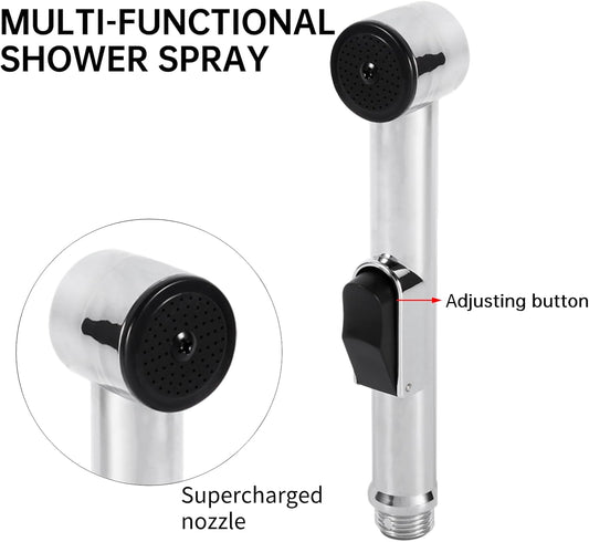 Handheld Bidet Sprayer for Toilet, Portable Spray Head Baby Cloth Diaper Sprayer Bidet for Toilet ABS Bathroom Hand Held Muslim Shattaf (Bidet Sprayer Head Only)