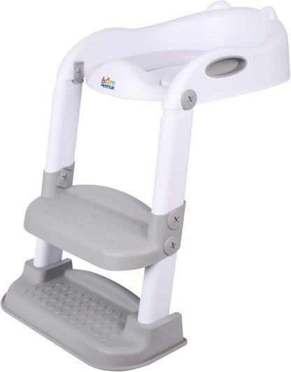 Step Up 2 N 1 Potty Training Seat, Upgrade Toddler Toilet Seat for Kids Boys Girls, Potty Training Toilet, Splash Guard Anti Slip Pad Step Stool