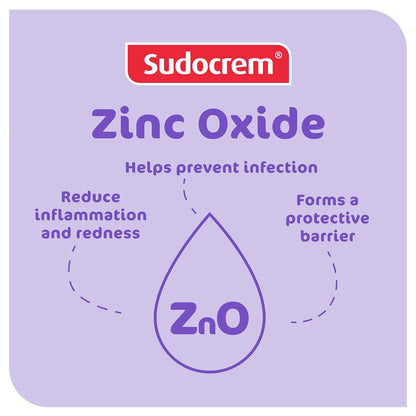 Sudocrem Diaper Rash Cream for Baby's Skin, Triple Action Diaper Rash Paste that Soothes, Treats and Protects, 15.29% Zinc Oxide Cream - 8.8oz (250g)