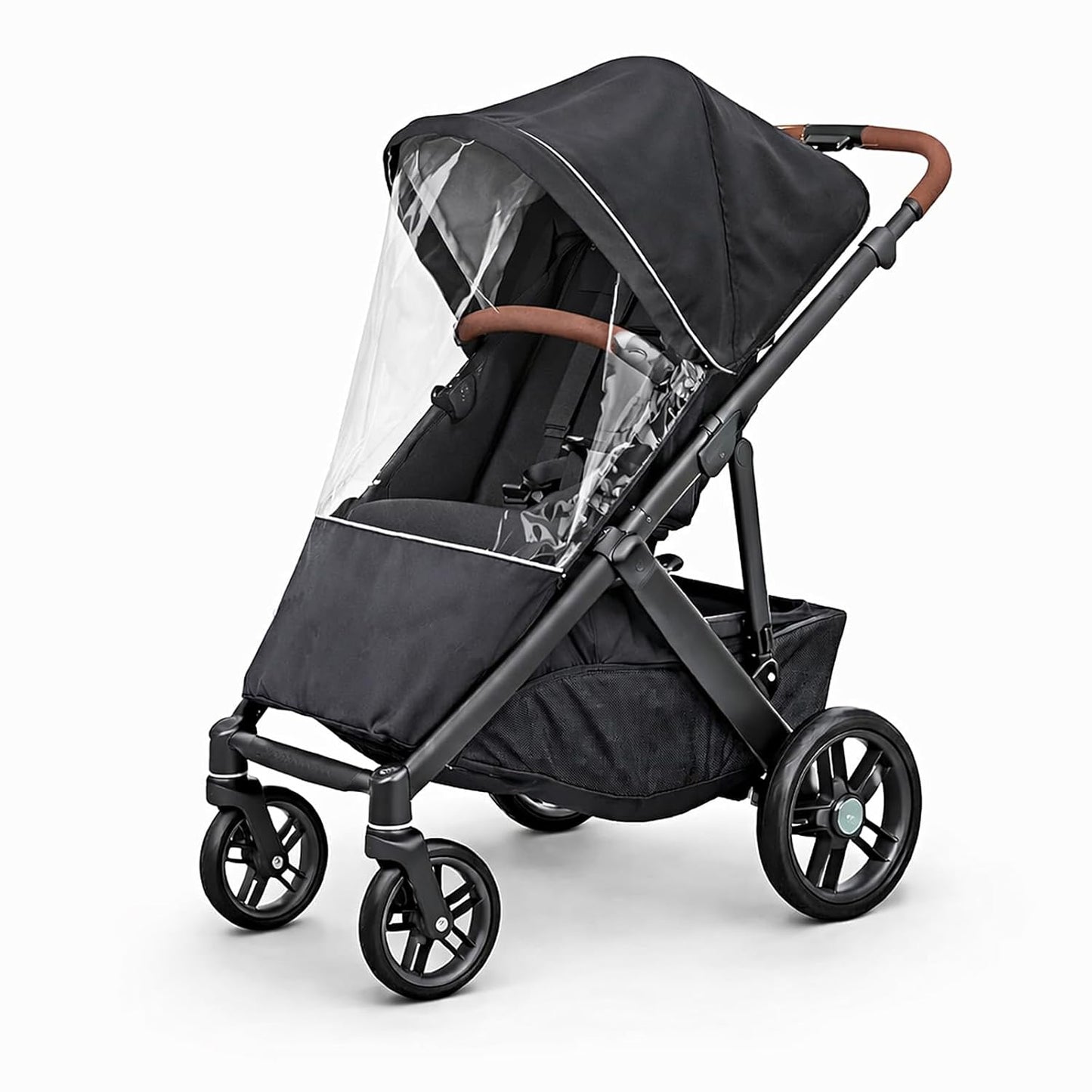 Rain Cover Fits for UPPAbaby Vista/Vista V2/Vista V3/Cruz/Cruz V2 Stroller – Windproof Weather Shield with Zipper Window & Air Vents, All-Season Stroller Rain Protector