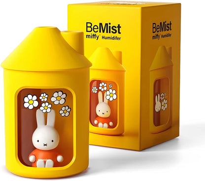 Mipow x miffy BTA700M Cool Mist Humidifier for Bedroom,Ultrasonic Quiet Humidifier with Night Light,450 ML Double Spray Humidifiers for Nursery,Office Indoor Plants (Pink), Gift for Mother's Day
