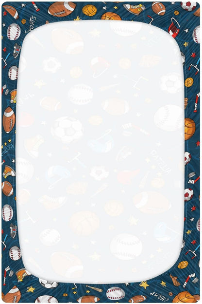 Baby Crib Sheet Cute Goose Flowers Crib Mattress for Boys and Girls Playard Sheet Soft Breathable Fitted Baby Mattress Cover 52x28in