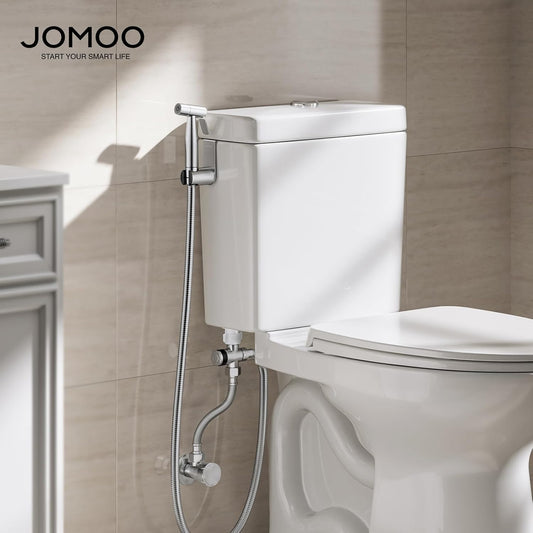 JOMOO Bidet Sprayer for Toilet, 304 Stainless Steel Handheld Bidet Sprayer for Toilet with 47" Bidet Hose, Adjustable Water Pressure Jet Spray for Toilet & Shattaf for Personal Hygiene, Cloth Diaper