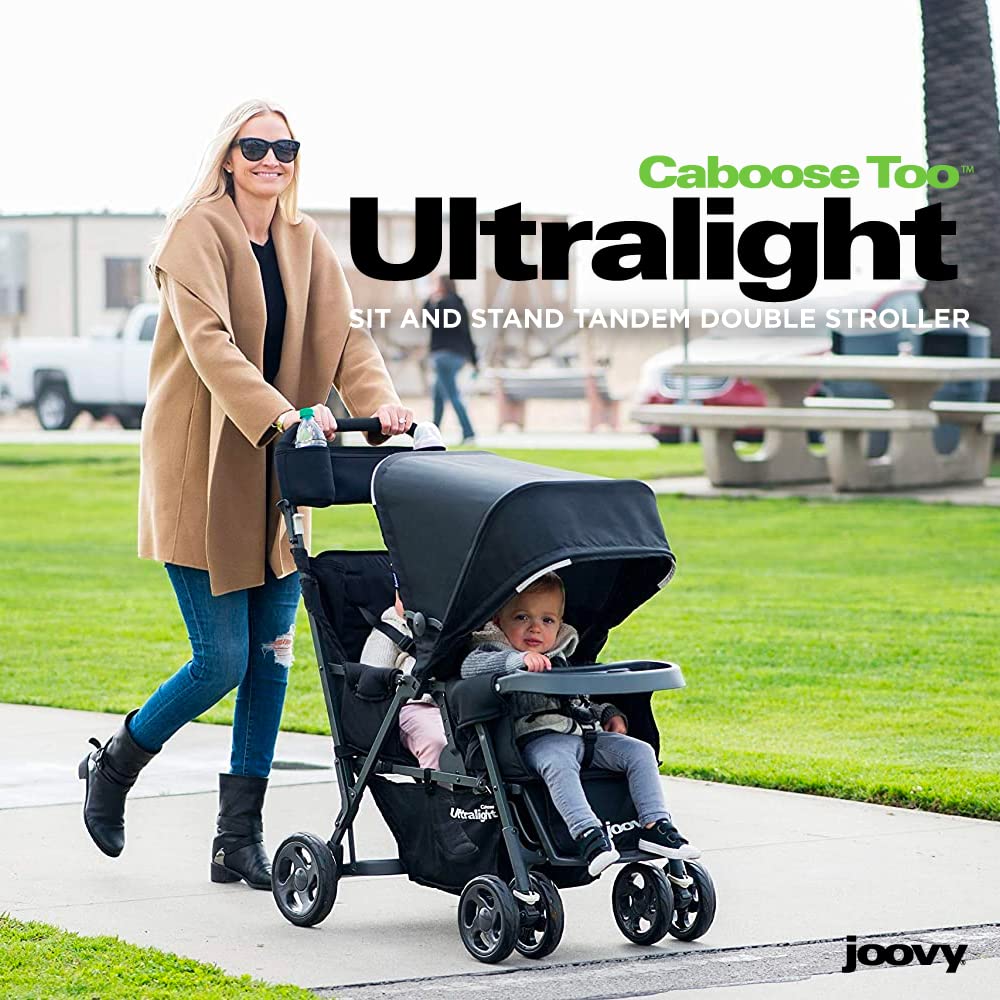 Joovy Caboose LX Tandem Stand-on Stroller, Black