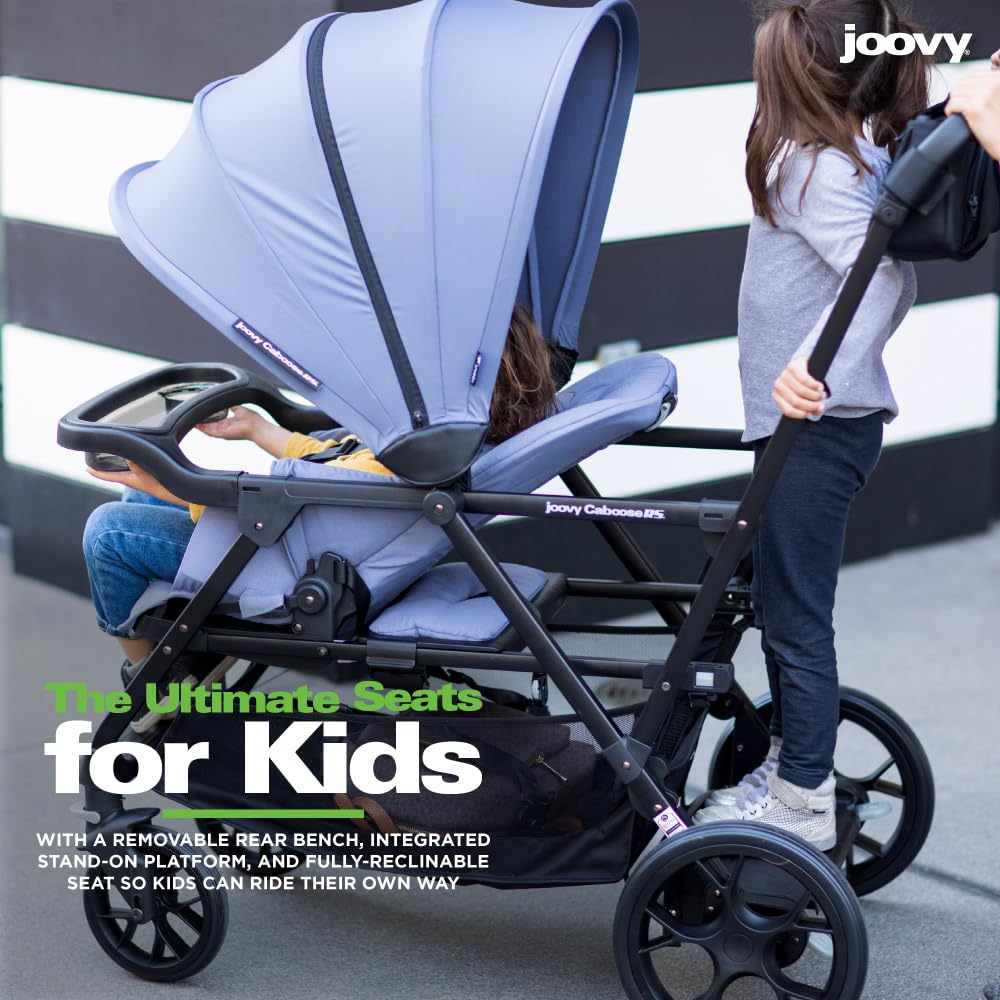 Joovy Caboose LX Tandem Stand-on Stroller, Black