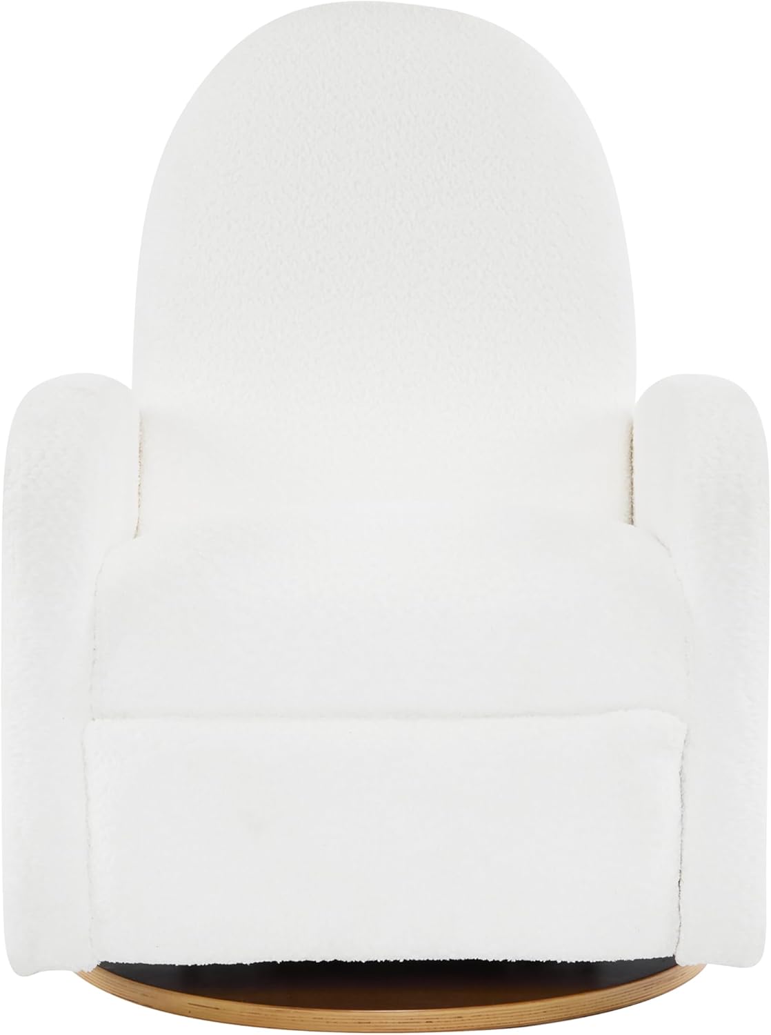 Merax Boucle 360 Swivel & Glider Recliner Chair, Soft Bedroom Sofa Chair with with Thicker Seat Cushion, Modern Home Theater Seating for Living Room Almond