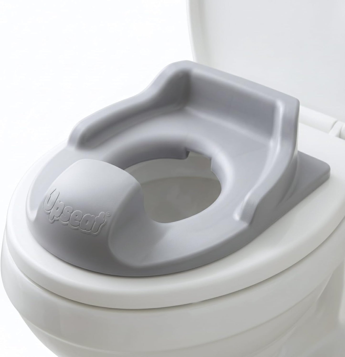 Upseat Soft-Sit Potty Training Seat for Toddlers – Soft Squishy Foam Toddler Toilet Seat with Backrest, Splash Guard & Anti-Slip Base, Non-Toxic Kids Potty Seat, Made in Canada