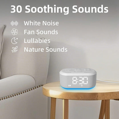 Brown Noise Sound Machine 30 Soothing Sounds White Noise Machine with 12 Night Light Colors Sleep Machine for Adults Baby Kids 36 Volume Levels Noise Canceling for Office Home Privacy