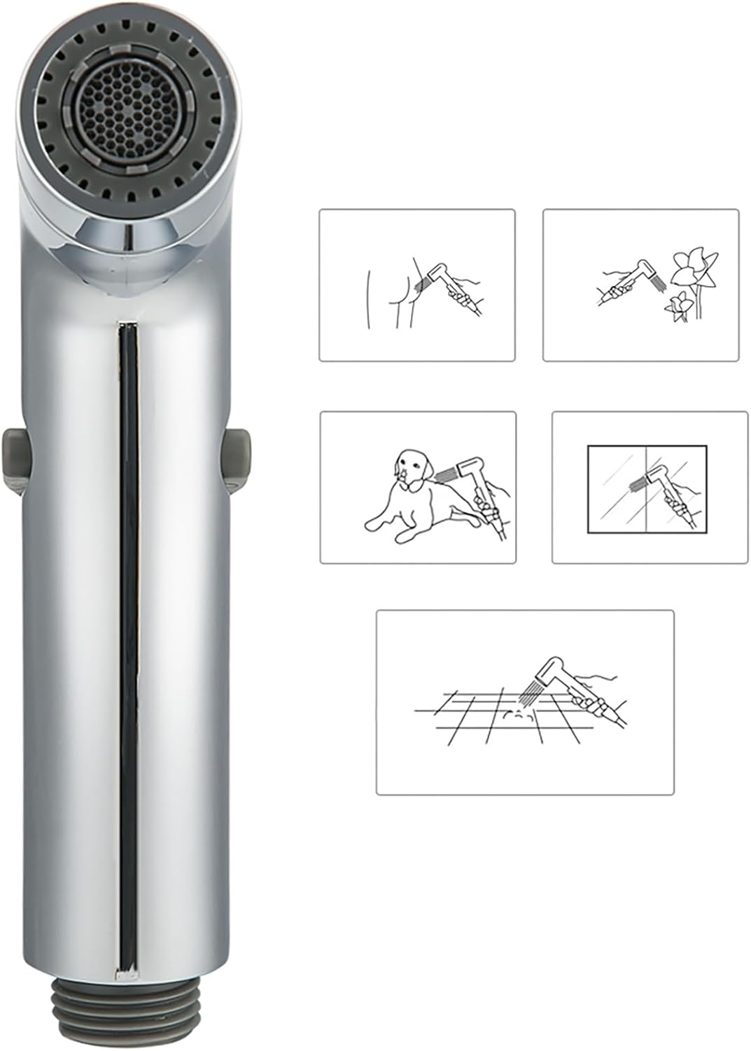 GOTOTOP Bidet Sprayer for Toilet - Handheld Muslim Shower Kit with Adjustable Jet Spray, Cloth Diaper Sprayer Set & Toilet Bidet Attachment