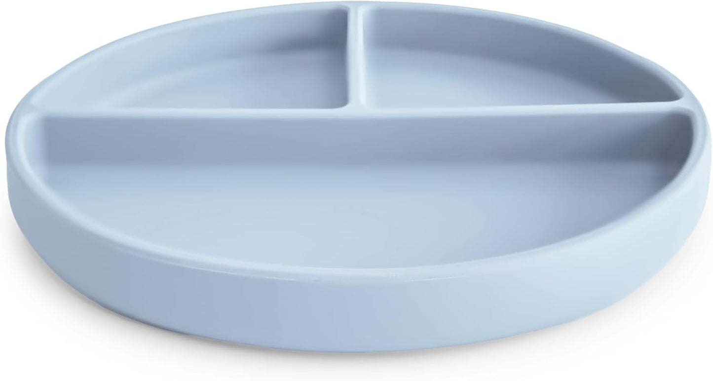 mushie Silicone Suction Plate | BPA-Free Non-Slip Design (Soft Lilac)