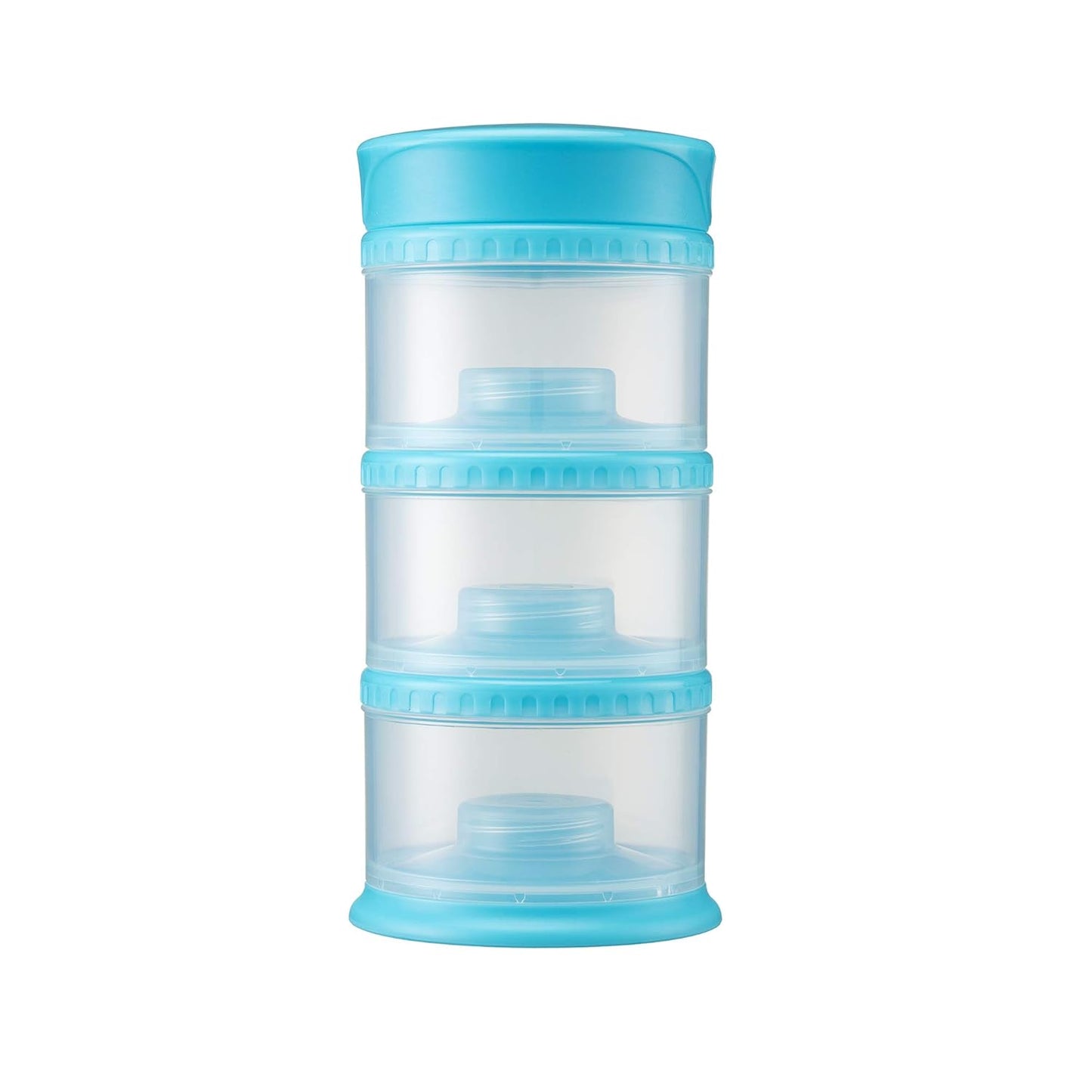 Innobaby Packin' Smart Stackable and Portable Storage System for Formula, Liquid, Baby Snacks and More. 3 Stackable Cups in Strawberry. BPA Free., 12 Ounce