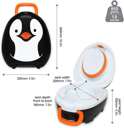 My Carry Potty - Ladybug Travel Potty, Award-Winning Portable Toddler Toilet Seat for Kids to Take Everywhere