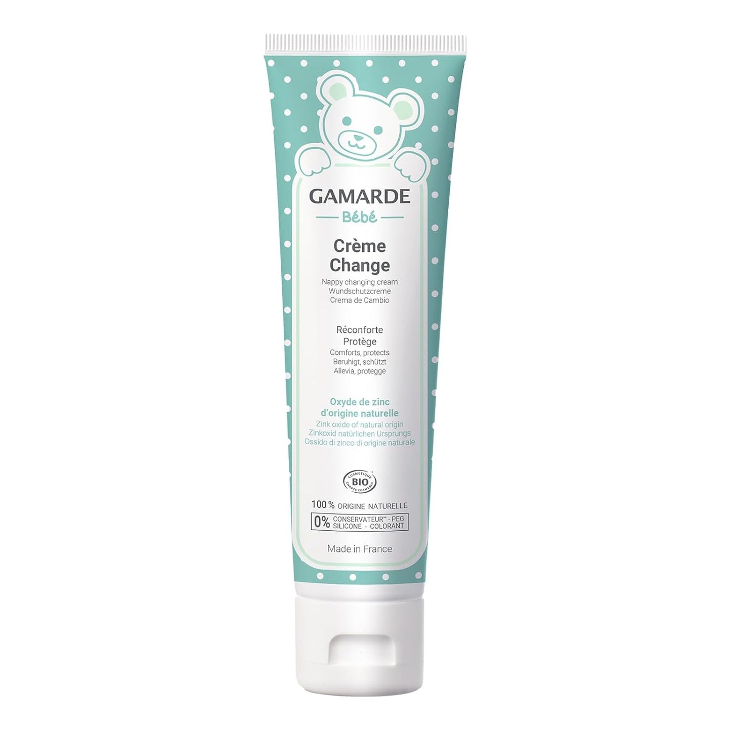 Gamarde Baby Change Cream - Diaper Rash Cream for Baby - Prevents Redness, Soothes Fragile Skin - Effective Moisture and Friction Protection - 3.52 oz