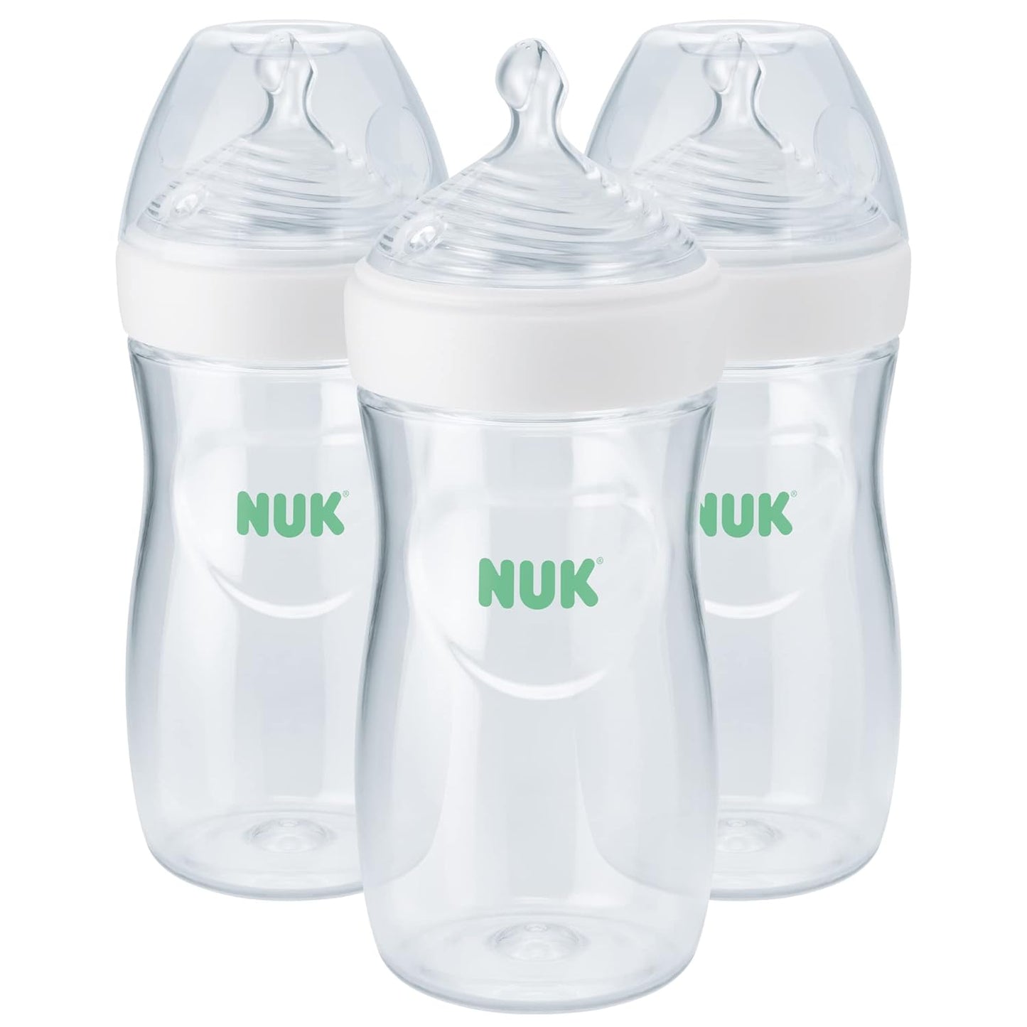 NUK Simply Natural Baby Bottles with SafeTemp Gift Set - Includes 4 Bottles