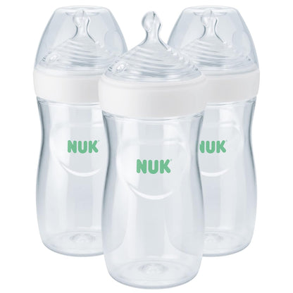 NUK Simply Natural Baby Bottles with SafeTemp Gift Set - Includes 4 Bottles