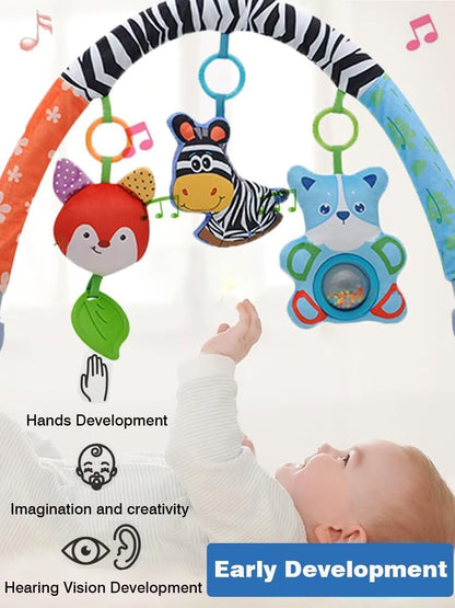 Pau1Hami1ton Baby Stroller Arch Toys, Car Seat Toys,Bouncer Toy Bar/Mobile for Bassinet,Adjustable Baby Hanging Toys Fit for Crib Bed,Stroller,Car Seat.S-19(Crab)