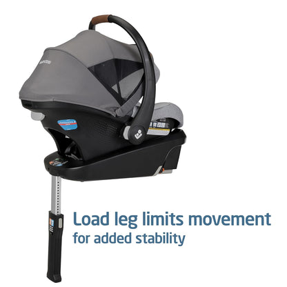 Maxi-Cosi Mico Luxe+ Baby Car Seat: Infant Car Seat with Base and Versatile Baby Carrier Seat Functionality, Essential Green