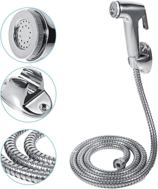 ZPSHYD Handheld Toilet Bidet Sprayer with Stainless Steel Bidet Hose and Wall Bracket ABS Spray Faucet Kit for Feminine Wash Baby Diaper Wash Muslim Showe