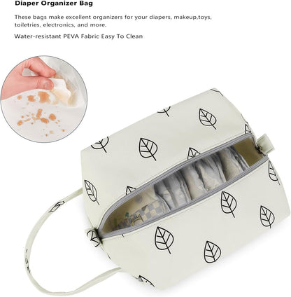 MOMIGO Wet Dry Bags for Baby Cloth Diapers - Waterproof Pod Hanging Diaper Bag Reusable, Washable for Baby Stroller, Diaper Bag, Breast Pump Parts, Travel Bag