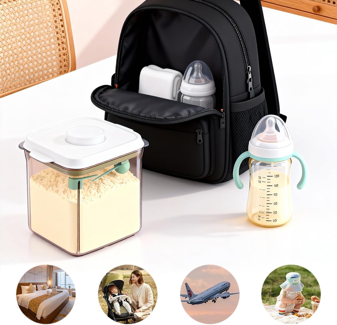 Formula Container 1700ml Airtight Formula Dispenser To Go Milk Powder Containers with Scoop and Scraper Food Storage Container