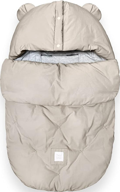 7AM Enfant Universal Stroller Footmuff - Water Repellent Winter Bunting Bag for Strollers & Car Seats, Soft Micro-Fleece & Plush Lined Stroller Footmuff for Baby Boy & Girl | BebePOD