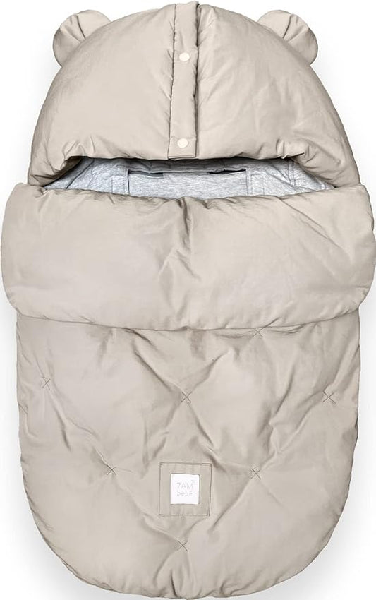 7AM Enfant Universal Stroller Footmuff - Water Repellent Winter Bunting Bag for Strollers & Car Seats, Soft Micro-Fleece & Plush Lined Stroller Footmuff for Baby Boy & Girl | BebePOD