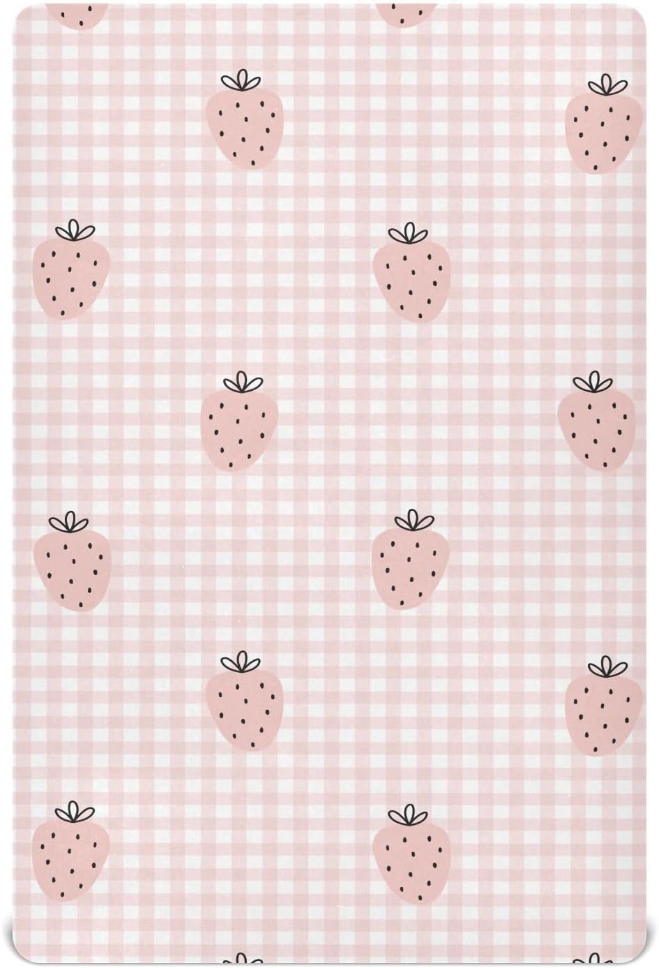 Fitted Crib Sheets Cactus and Floral Stretchy Portable Playard Sheets for Baby Toddler, Breathable Soft Mini Crib Mattress 52 x 28 in for Boys and Girls