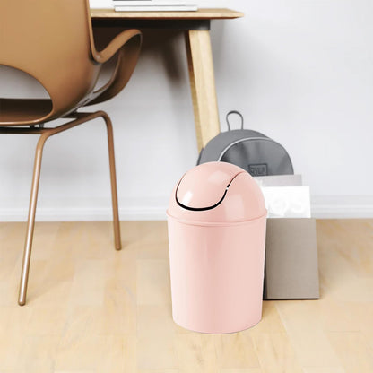 Umbra 1.25 Gallon Mini Waste Can with Removable Swing-Top Lid - Small Garbage Bin for Kitchen, Bathroom, Bedroom, Office - Compact Trash Can Fit Under Tables & Counters - Yellow