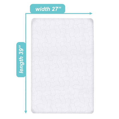 American Baby Company Waterproof Fitted Pack and Play Mattress Protector 39" x 27" - Quilted, Noiseless, Ultra-Soft & Breathable Playpen and Pack n Play Mattress Cover