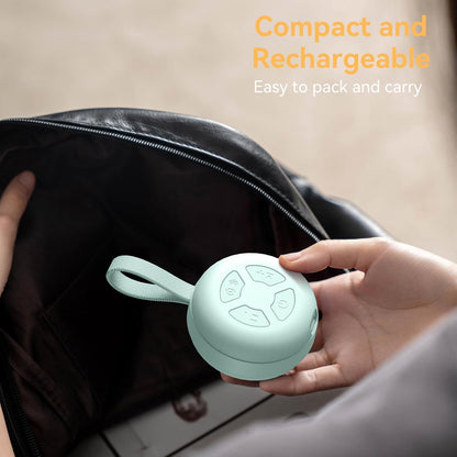 Portable Sound Machine for Baby | White Noise | 12 Soothing Sounds | Noise Canceling for Travel, Office, Nursery | Baby Shower | Registry Gift | Sleep Soother for Babies Kids Adults | Putty