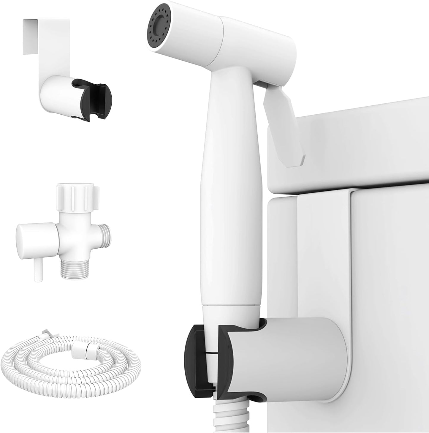 Arofa Handheld Bidet Sprayer for Toilet - 2 Pack Bidets Faucet for Existing Toilets Cloth Diaper Jet Sprayer, Stainless Steel Muslim Shower with Bidet Hose for Feminine Wash
