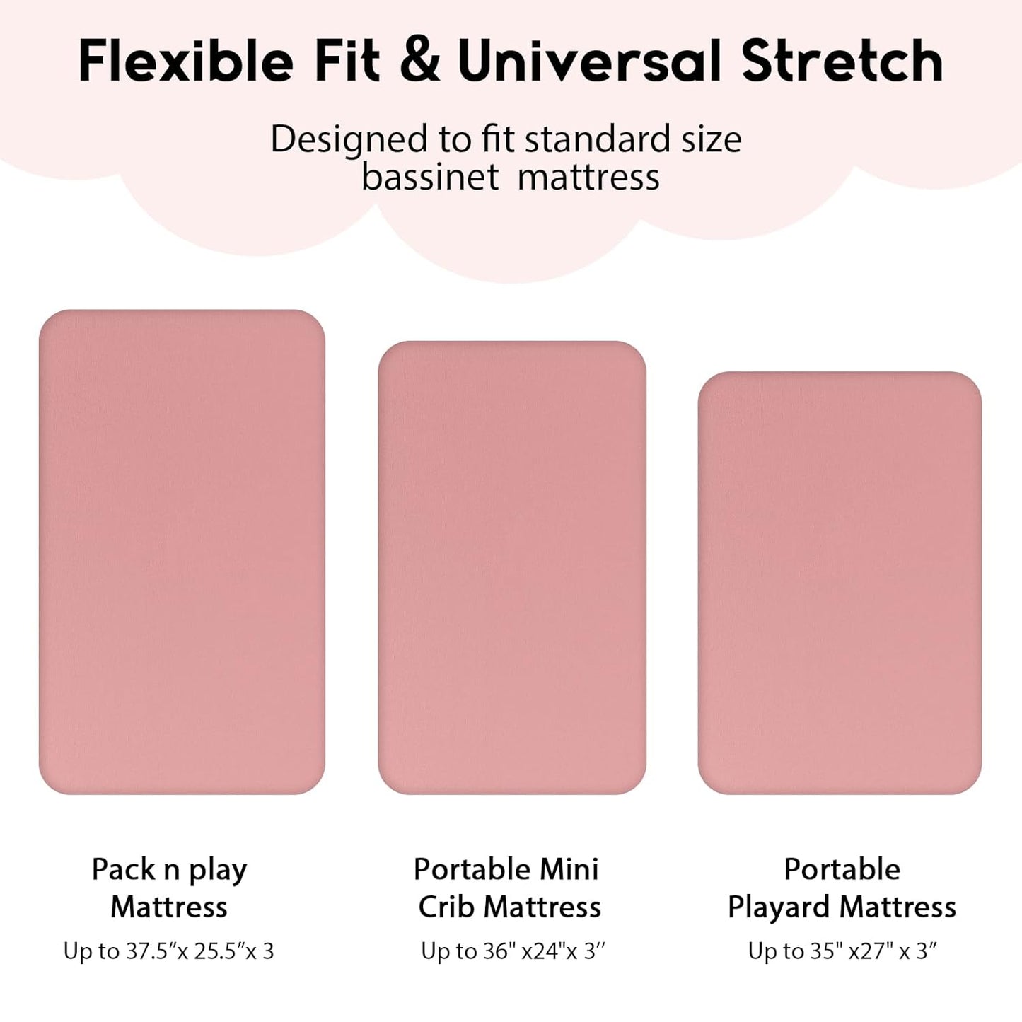 Yoofoss Pack and Play Sheets Fitted, Mini Crib Sheets 2-Pack for Pack N Play Mattress, Stretchy Playard Sheet, Soft and Breathable Green+Giraff