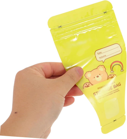 SOIMISS 120pcs Baby Milk Powder Dispenser Travel Pouch - Disposable Pre-Sealed Formula Powder Bag - Leakproof Food Storage Container For Outdoor Use