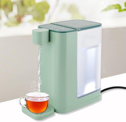 Instant Hot Water Dispenser 3L/102 OzCountertop Water Boiler & Warmer for Tea, Coffee and Baby Formula, Adjustable 5 Temperatures & 2 Water Outputs (White)