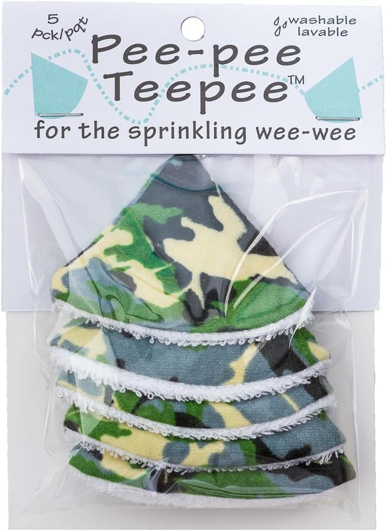 Washable Cotton Pee-Pee Teepees That Shield Baby Boys Pee During Diaper Changes. Makes a Great add-on Gift for a Baby Shower Thanks to its Fun, Gift-Ready Store Packaging. 5 Pack. Western