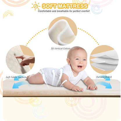 3 in 1 Bassinet,Baby Bassinets Bedside Sleeper with Musical Toy,Adjustable Height Bedside Bassinet for Baby with Wheels and Storage Basket,4-Sided Mesh Bedside Crib for Newborn 0-6 Months (Grey)